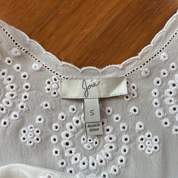 Joie silk eyelet top. Size small - Picture 11 of 13